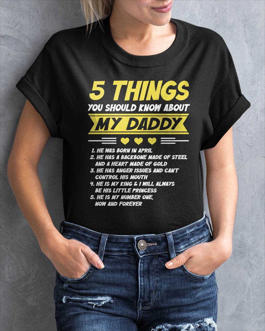 APRIL - 5 THINGS YOU SHOULD KNOW ABOUT MY DADDY - FROM DAD - TLEE04 (SKU2606-53-04)