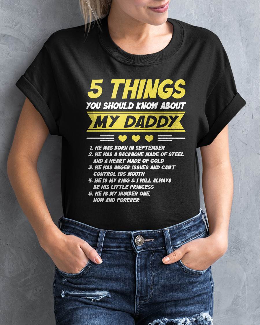SEPTEMBER - 5 THINGS YOU SHOULD KNOW ABOUT MY DADDY - FROM DAD - TLEE09 (SKU2606-53-09)