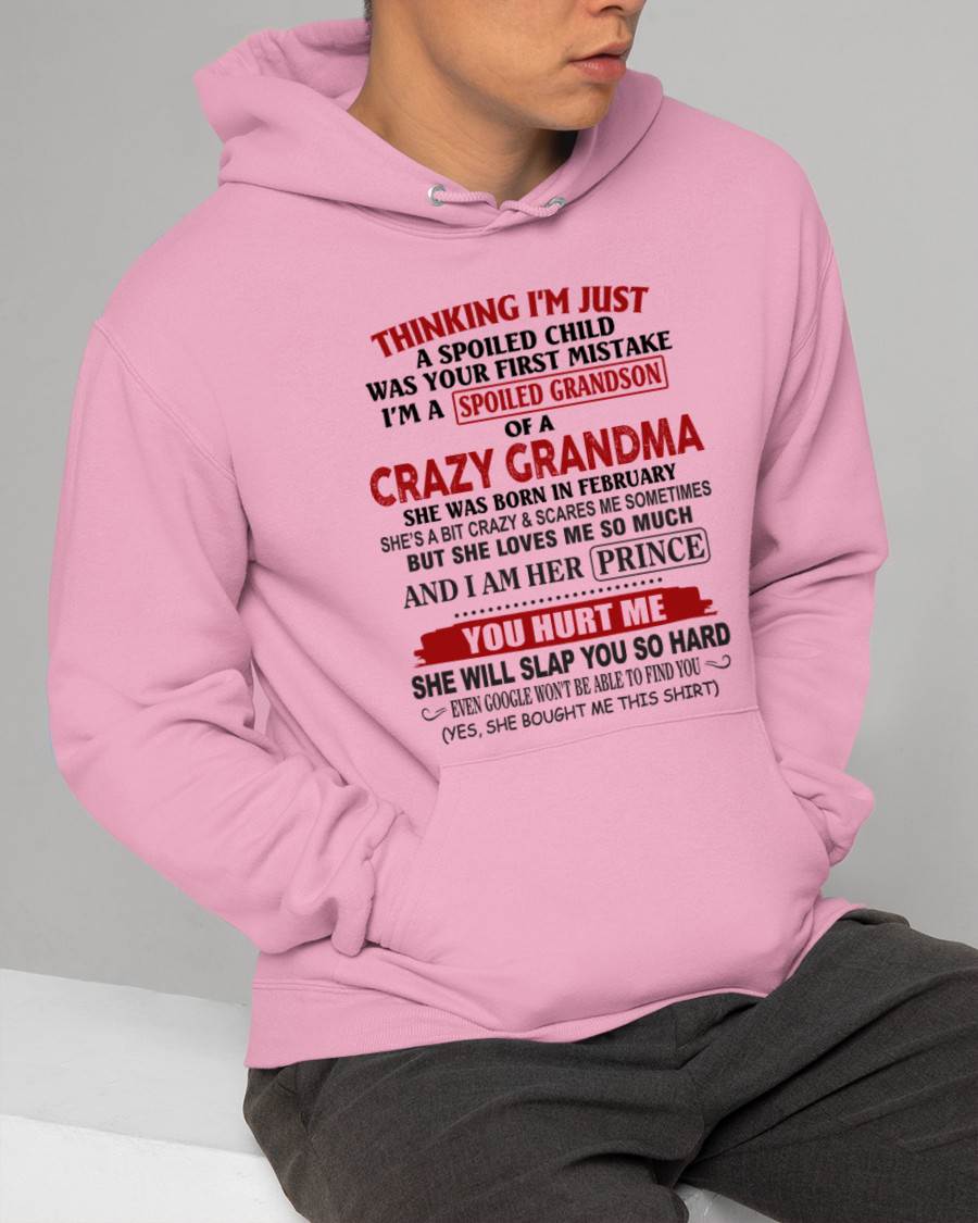 FEBRUARY - GRANDMA’S BOY – LOVED, SPOILED & PROTECTED - FROM GRANDMA - TLEE02 (SKU2602-128-02)