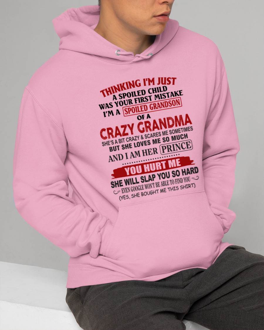 GRANDMA’S BOY – LOVED, SPOILED & PROTECTED - FROM GRANDMA - TLEE00 (SKU2602-128-00)