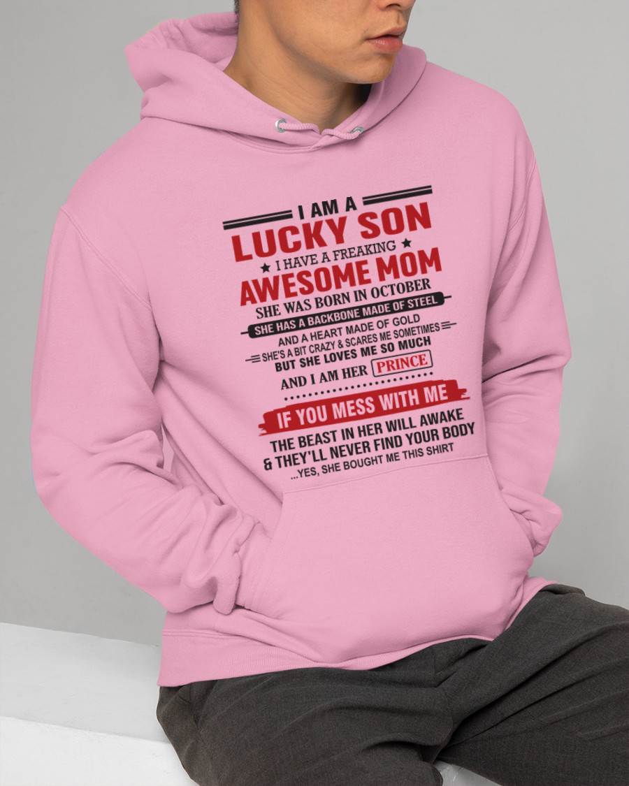 OCTOBER - LUCKY SON OF A STRONG AND PROTECTIVE MOM - FROM MOM - TLEE10 (SKU2602-97-10)