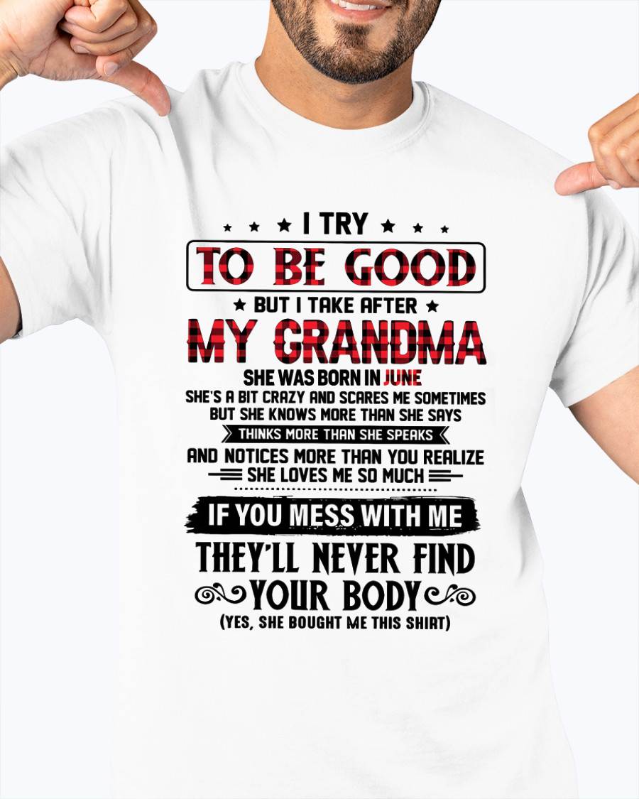 JUNE - I TRY TO BE GOOD BUT I TAKE AFTER MY GRANDMA - FROM GRANDMA - TLEE06 (SKU07-102-06)