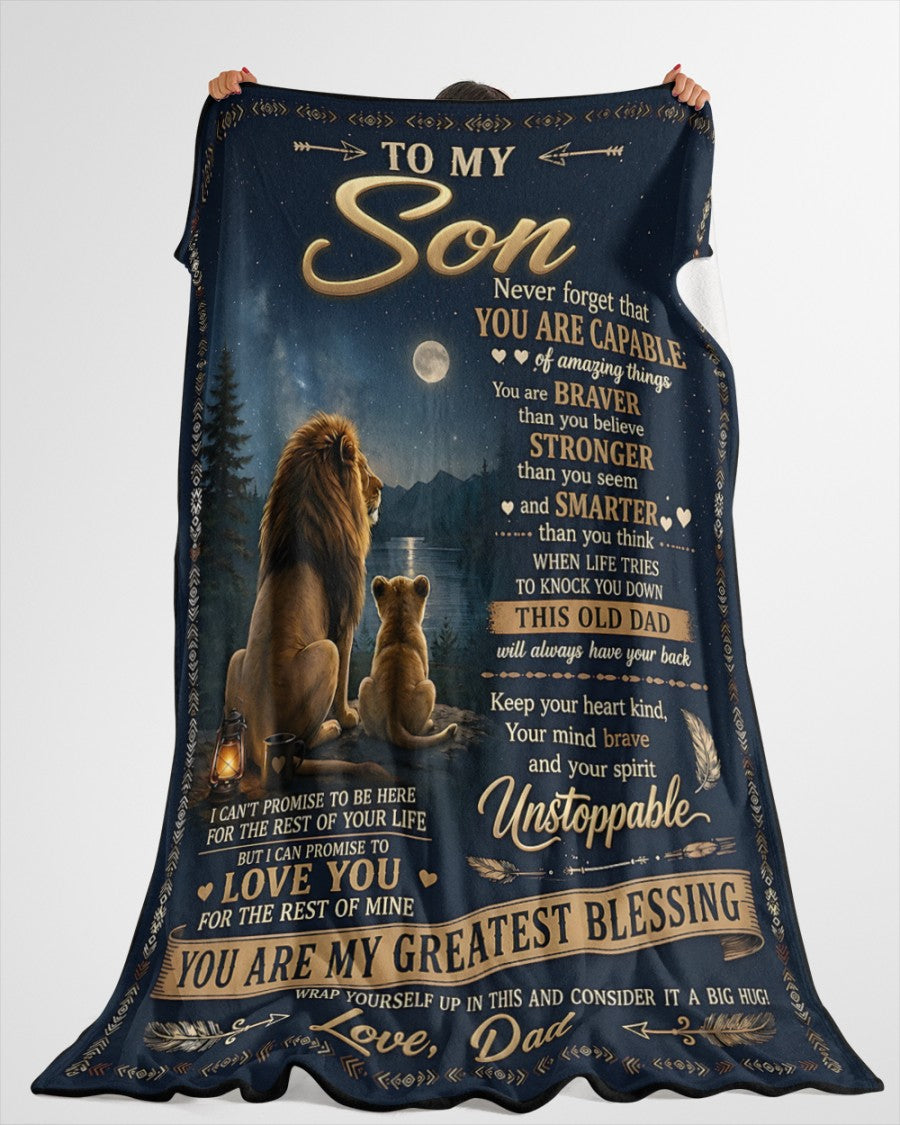Special Gift For Your Son Blanket - From Dad (SKU2606-235)