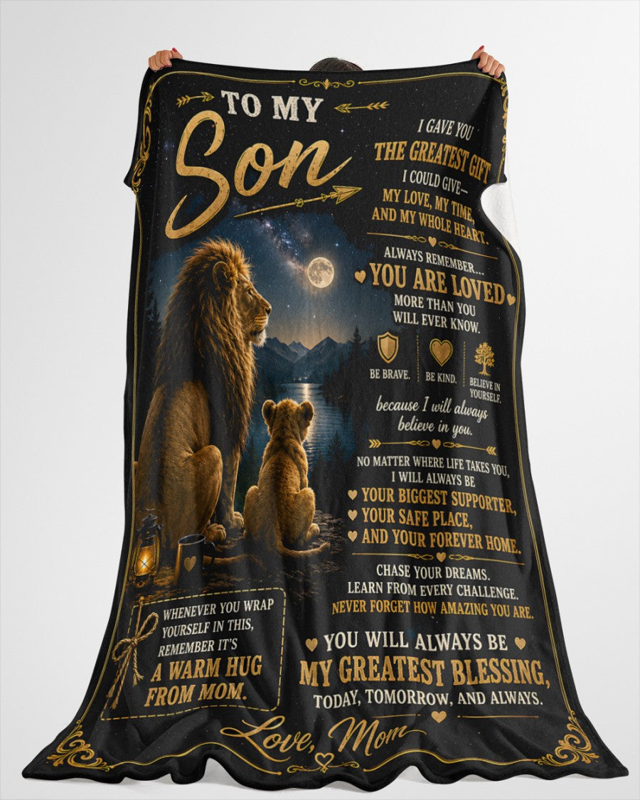 Special Gift For Your Son Blanket - From Mom (SKU2607-186)
