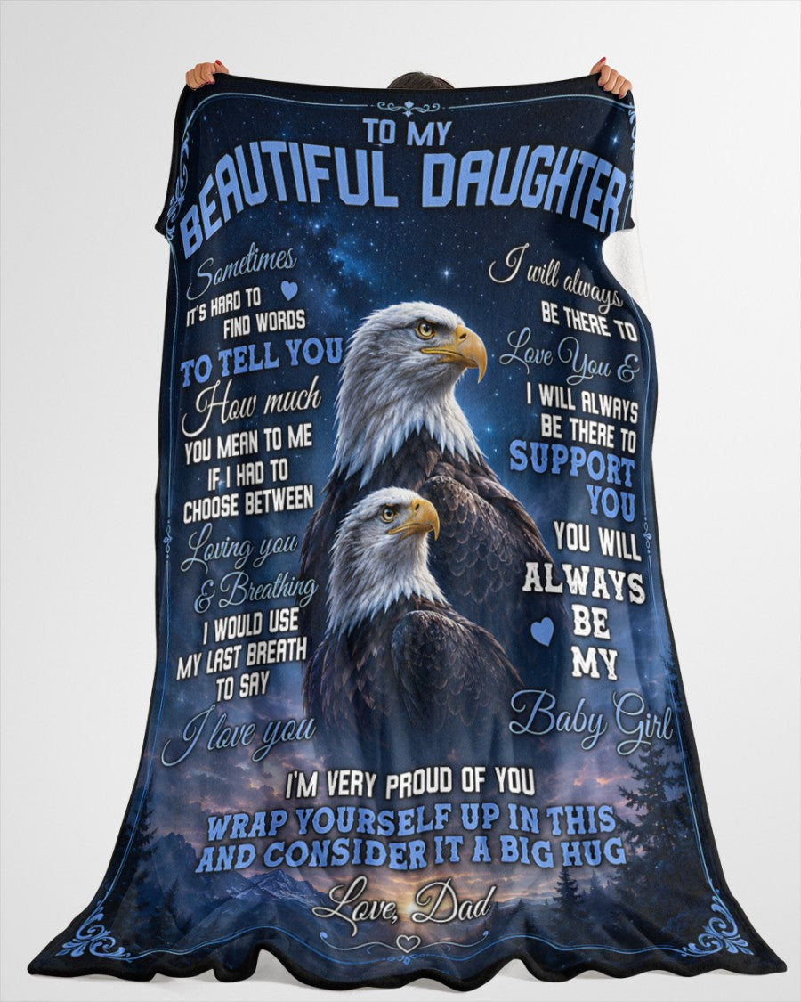 Special Gift For Your Daughter Blanket - From Dad (SKU2605-76)