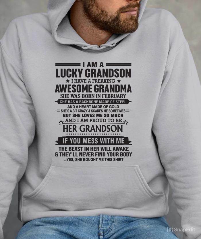 FEBRUARY - GRANDSON OF A STRONG & LOVING GRANDMA - FROM GRANDMA - TLEE02 (SKU11-154-02)
