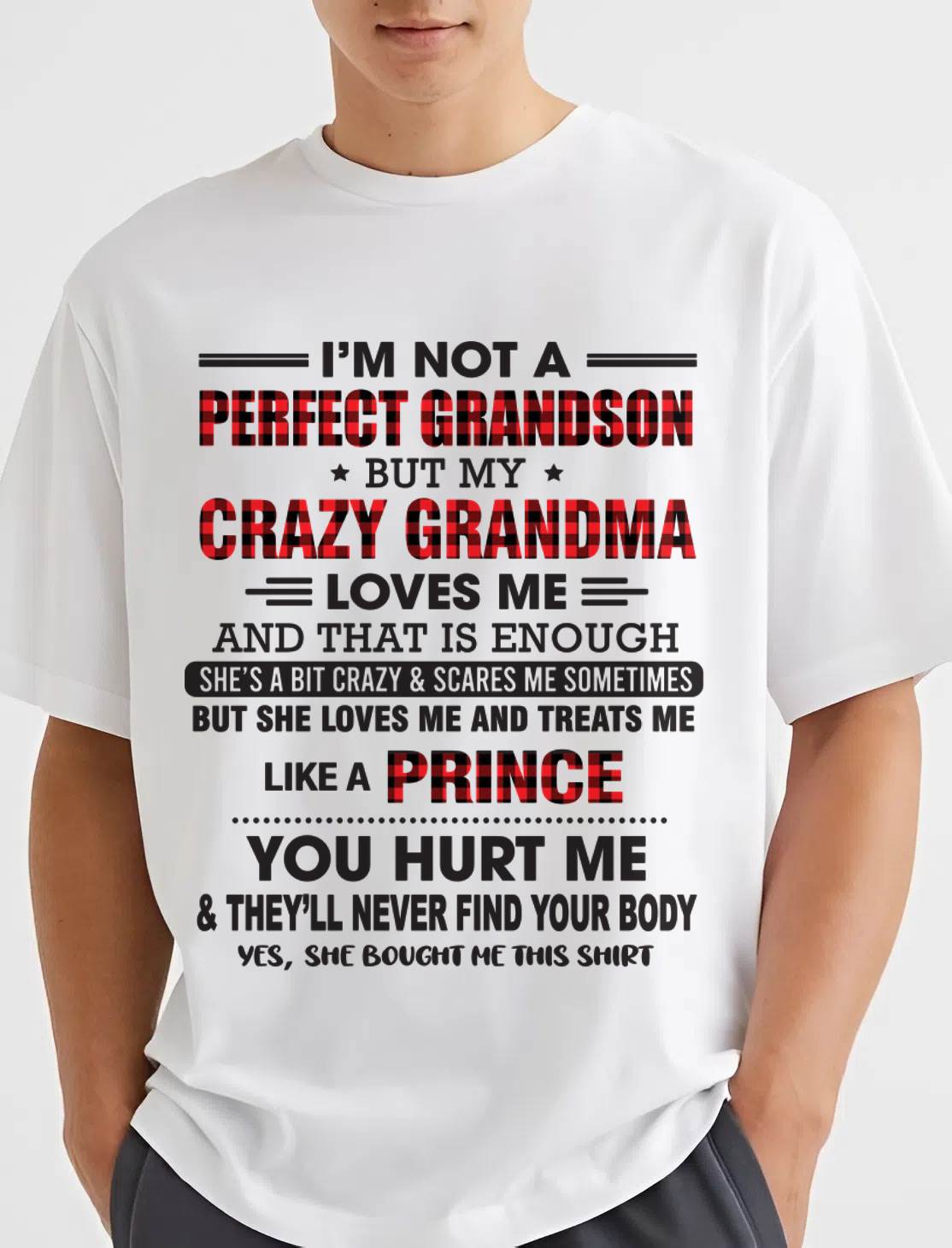 PROUD GRANDSON OF A CRAZY GRANDMA - FROM GRANDMA - TLEE00 (SKU2603-71-00)