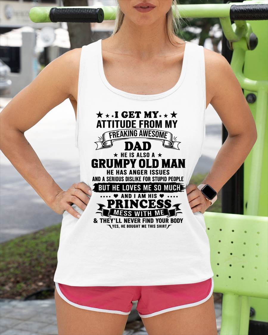 AWESOME DAD PRINCESS SHIRT - FROM DAD - TLEE00 (SKU2607-352-00)