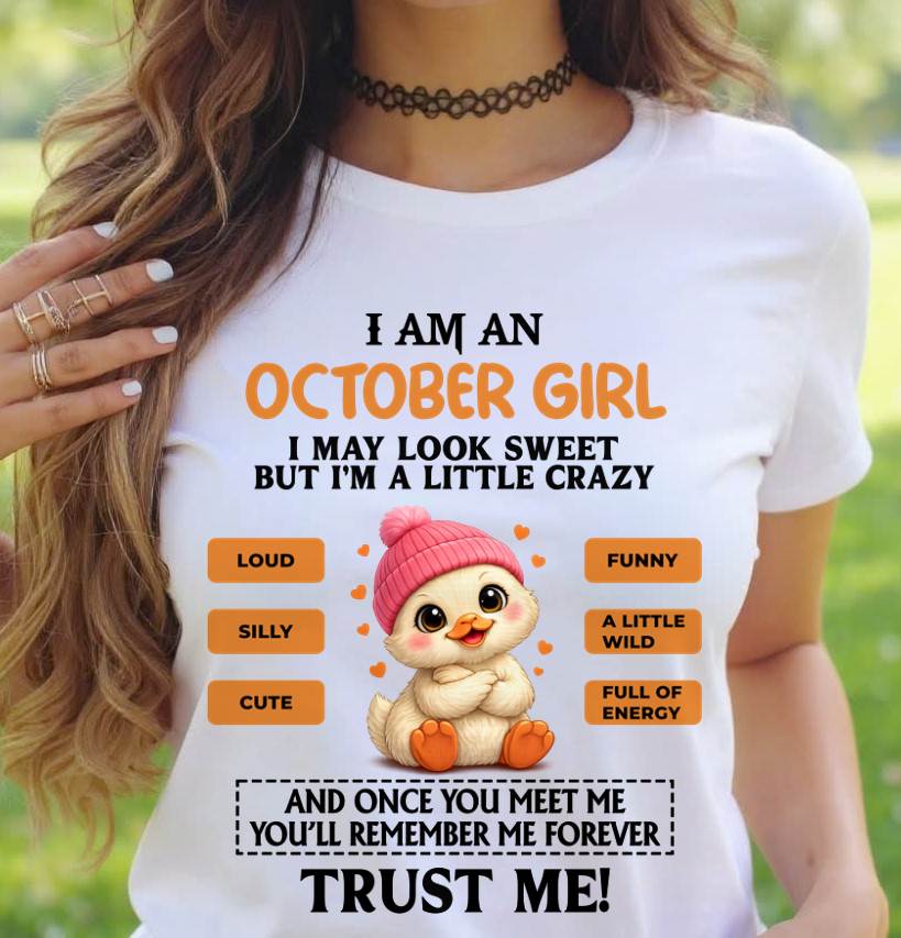 OCTOBER GIRL - SWEET, LOUD, AND A LITTLE WILD, FULL OF LIFE AND ENERGY - FOR WOMEN - TLEE10 (SKU2603-200-10)