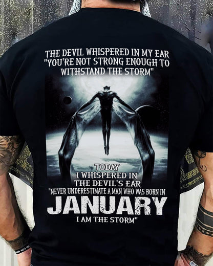 JANUARY - THE DEVIL WHISPERED IN MY EAR - T-SHIRT FOR MAN - TLEE01 (SKU08-35-01)