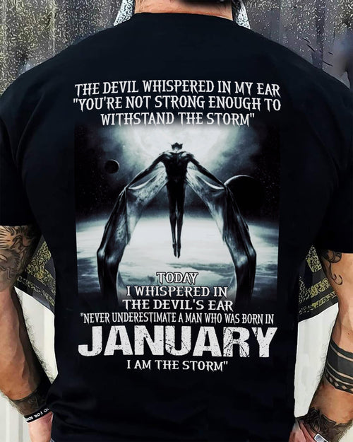 JANUARY - THE DEVIL WHISPERED IN MY EAR - T-SHIRT FOR MAN - TLEE01 (SKU08-35-01)