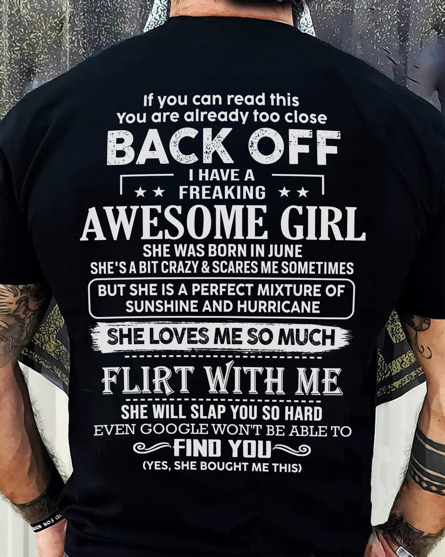 June – Awesome Girlfriend Born In June – Special gift for your Boyfriend – From Wife TLEE06 (SKU06-17-06)