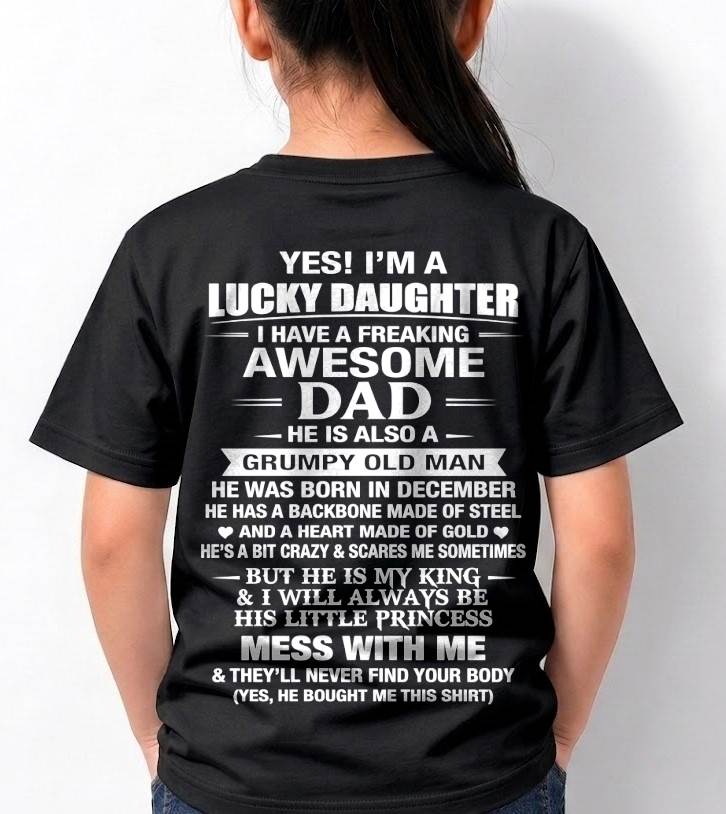 DECEMBER - BEHIND EVERY STRONG GIRL IS AN AWESOME DAD - FROM DAD - TLEE12 (SKU2605-405-12)