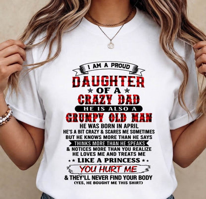 APRIL - EVERY PRINCESS HAS A CRAZY DAD - FROM DAD - TLEE04 (SKU2608-627-04)