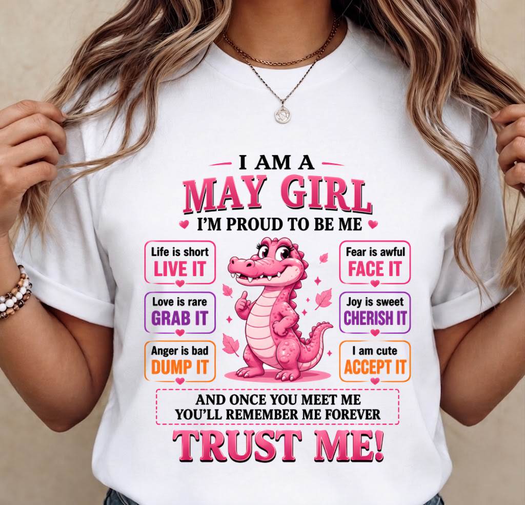 MAY GIRL CUTE ALLIGATOR TEE - FOR WOMEN - TLEE05 (SKU2607-236-05)