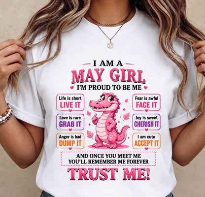 MAY GIRL CUTE ALLIGATOR TEE - FOR WOMEN - TLEE05 (SKU2607-236-05)