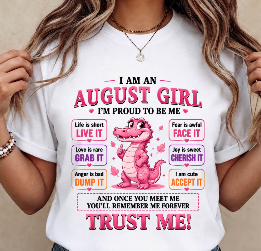AUGUST GIRL CUTE ALLIGATOR TEE - FOR WOMEN - TLEE08 (SKU2607-236-08)