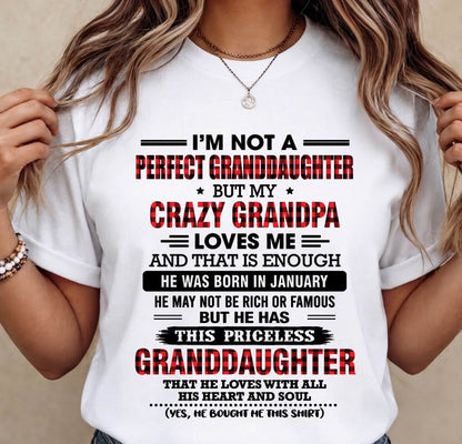 JANUARY - PRICELESS GRANDDAUGHTER - FROM GRANDPA - TLEE01 (SKU2608-446-01)