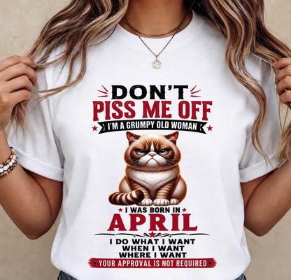 APRIL – ZERO PATIENCE FUNNY CAT - FOR WOMEN - TLEE04 (SKU2608-291-04)
