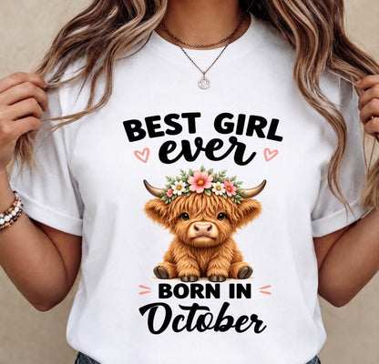 OCTOBER - BEST GIRL EVER - FOR WOMEN - TLEE10 (SKU2607-198-10)