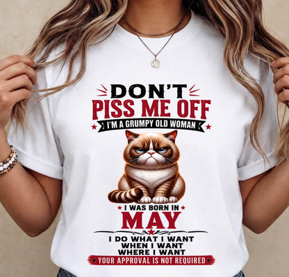 MAY – ZERO PATIENCE FUNNY CAT - FOR WOMEN - TLEE05 (SKU2608-291-05)