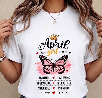 APRIL GIRL BUTTERFLY SHIRT - FOR WOMEN - TLEE04 (SKU2608-593-04)