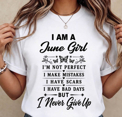 JUNE GIRL NEVER GIVE UP - FOR WOMEN - TLEE06 (SKU2606-378-06)