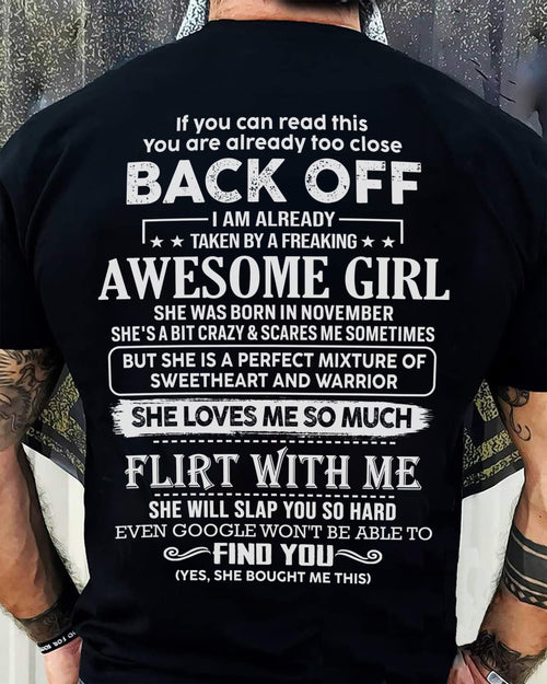 November – Awesome Girlfriend Born In November – Special gift for your Boyfriend – From Wife TLEE11 (SKU06-25-11)