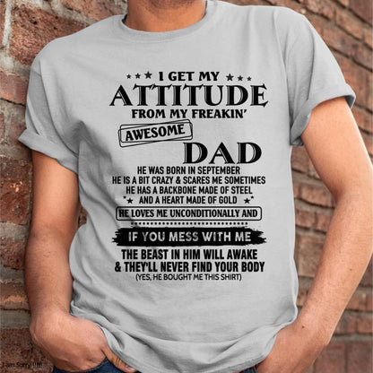 September - Gift For Son and Daughter From Dad - TLEE09 - (SKU-TDADC-09)