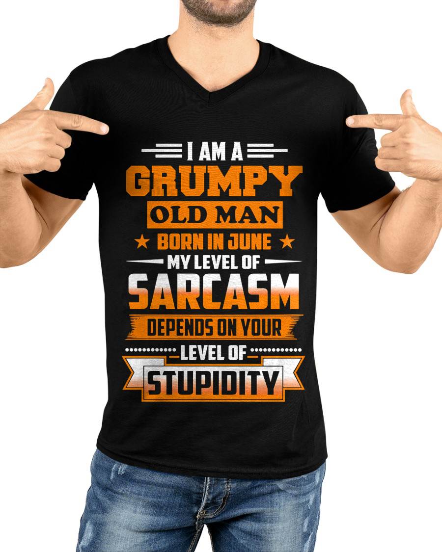 JUNE GRUMPY OLD MAN SHIRT - FOR MAN - TLEE06 (SKU2605-128-06)