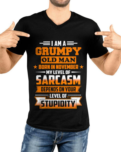 NOVEMBER GRUMPY OLD MAN SHIRT - FOR MAN - TLEE11 (SKU2605-128-11)
