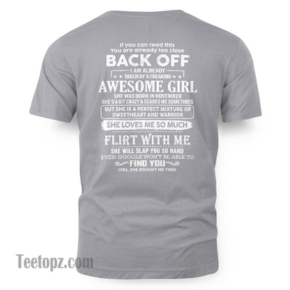 November – Awesome Girlfriend Born In November – Special gift for your Boyfriend – From Wife TLEE11 (SKU06-25-11)