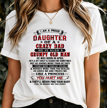 APRIL - EVERY PRINCESS HAS A CRAZY DAD - FROM DAD - TLEE04 (SKU2608-627-04)