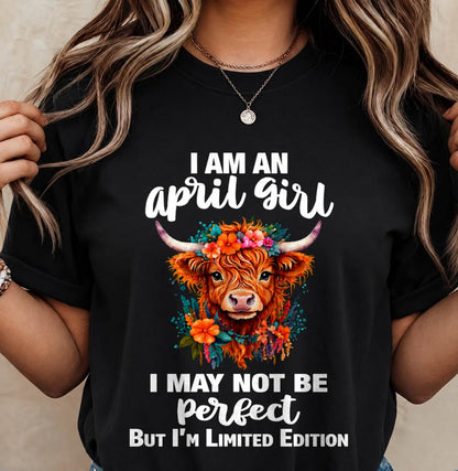 APRIL GIRL ONE OF A KIND TEE - FOR WOMEN - TLEE04 (SKU2607-296-04)