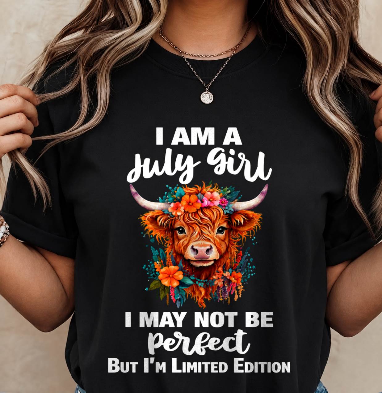 JULY GIRL ONE OF A KIND TEE - FOR WOMEN - TLEE07 (SKU2607-296-07)