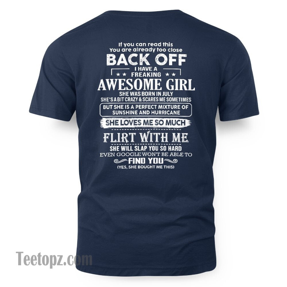 July – Awesome Girlfriend Born In July – Special gift for your Boyfriend – From Wife TLEE07 (SKU06-17-07)