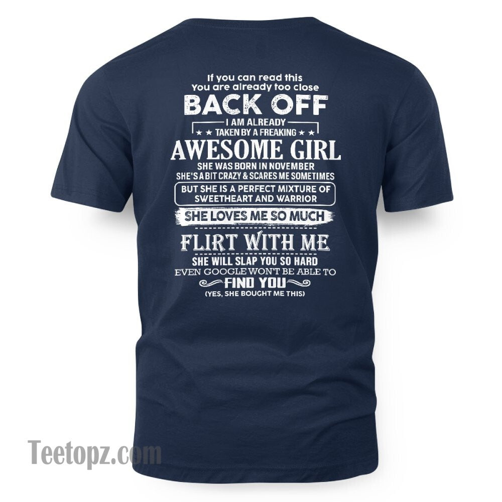 November – Awesome Girlfriend Born In November – Special gift for your Boyfriend – From Wife TLEE11 (SKU06-25-11)