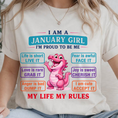 JANUARY GIRL – MY LIFE MY RULES - FOR WOMEN - TLEE01 (SKU2604-245-01)