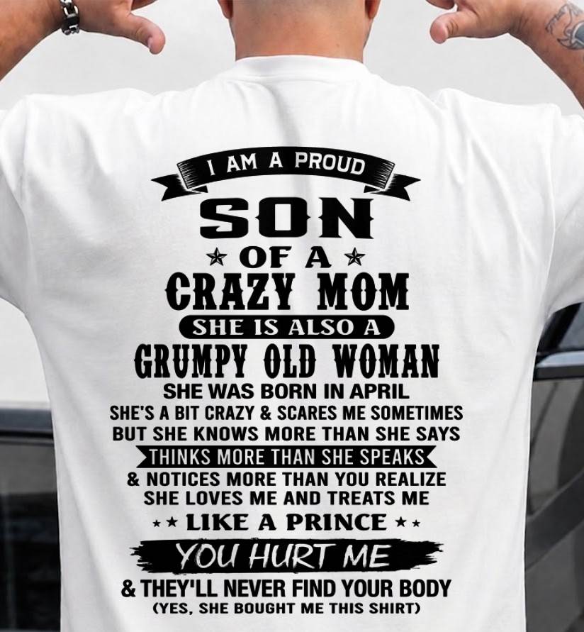 APRIL - MY MOM IS CRAZY BUT SHE LOVES ME - FROM MOM - TLEE04 (SKU2606-354-04)