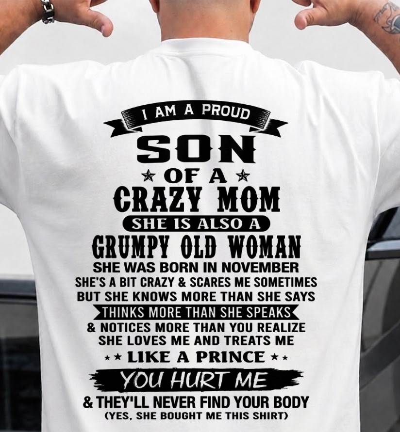 NOVEMBER - MY MOM IS CRAZY BUT SHE LOVES ME - FROM MOM - TLEE11 (SKU2606-354-11)
