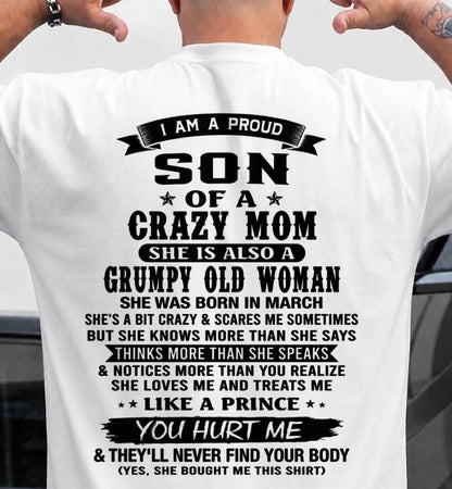 MARCH - MY MOM IS CRAZY BUT SHE LOVES ME - FROM MOM - TLEE03 (SKU2606-354-03)