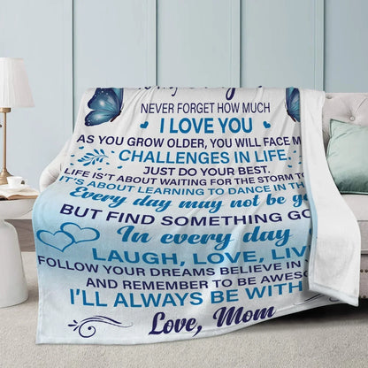 Daughter Never Forget Blanket From mom - TLEE (SKUB07-30)