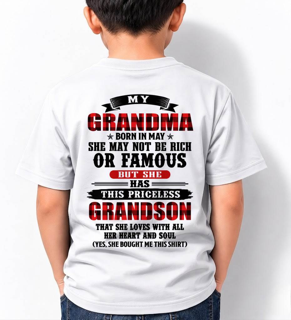 MAY GRANDMA - HER PRICELESS GRANDSON - FROM GRANDMA - TLEE05 (SKU2606-337-05)