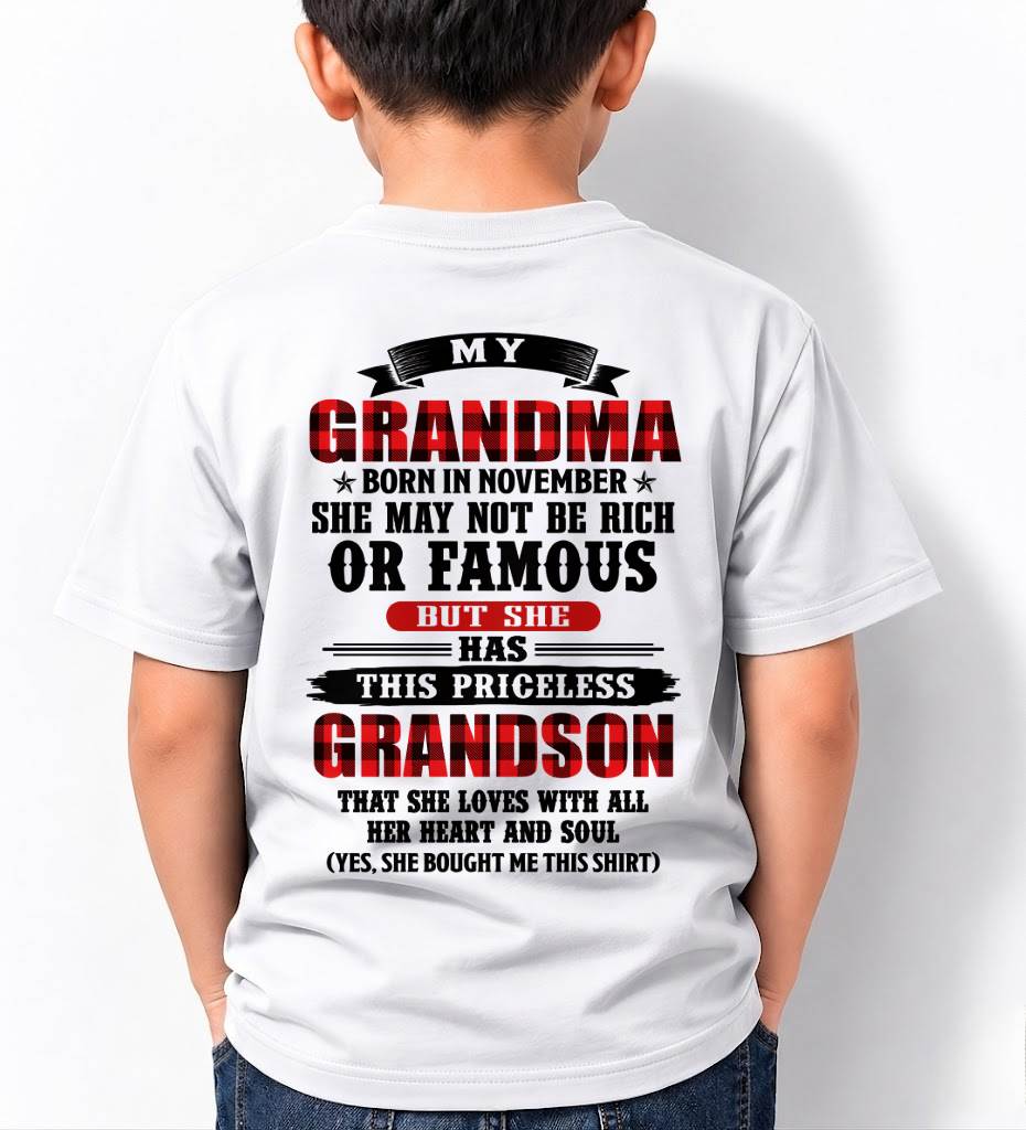 NOVEMBER GRANDMA - HER PRICELESS GRANDSON - FROM GRANDMA - TLEE11 (SKU2606-337-11)