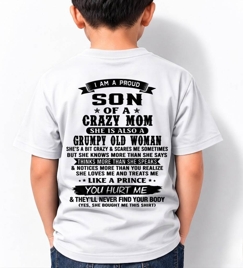 MY MOM IS CRAZY BUT SHE LOVES ME - FROM MOM - TLEE00 (SKU2606-354-00)