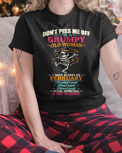 FEBRUARY  - SASSY INDEPENDENT WOMAN FUNNY QUOTE - FOR WOMEN - TLEE02 (SKU2603-70-02)