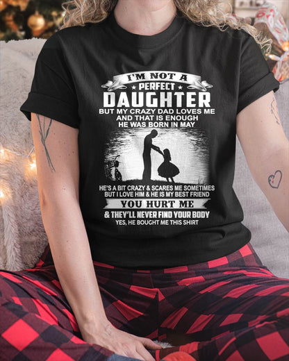 DAD BORN IN MAY AND DAUGHTER BEST FRIENDS - FROM DAD - TLEE05 (SKU2605-166-05)