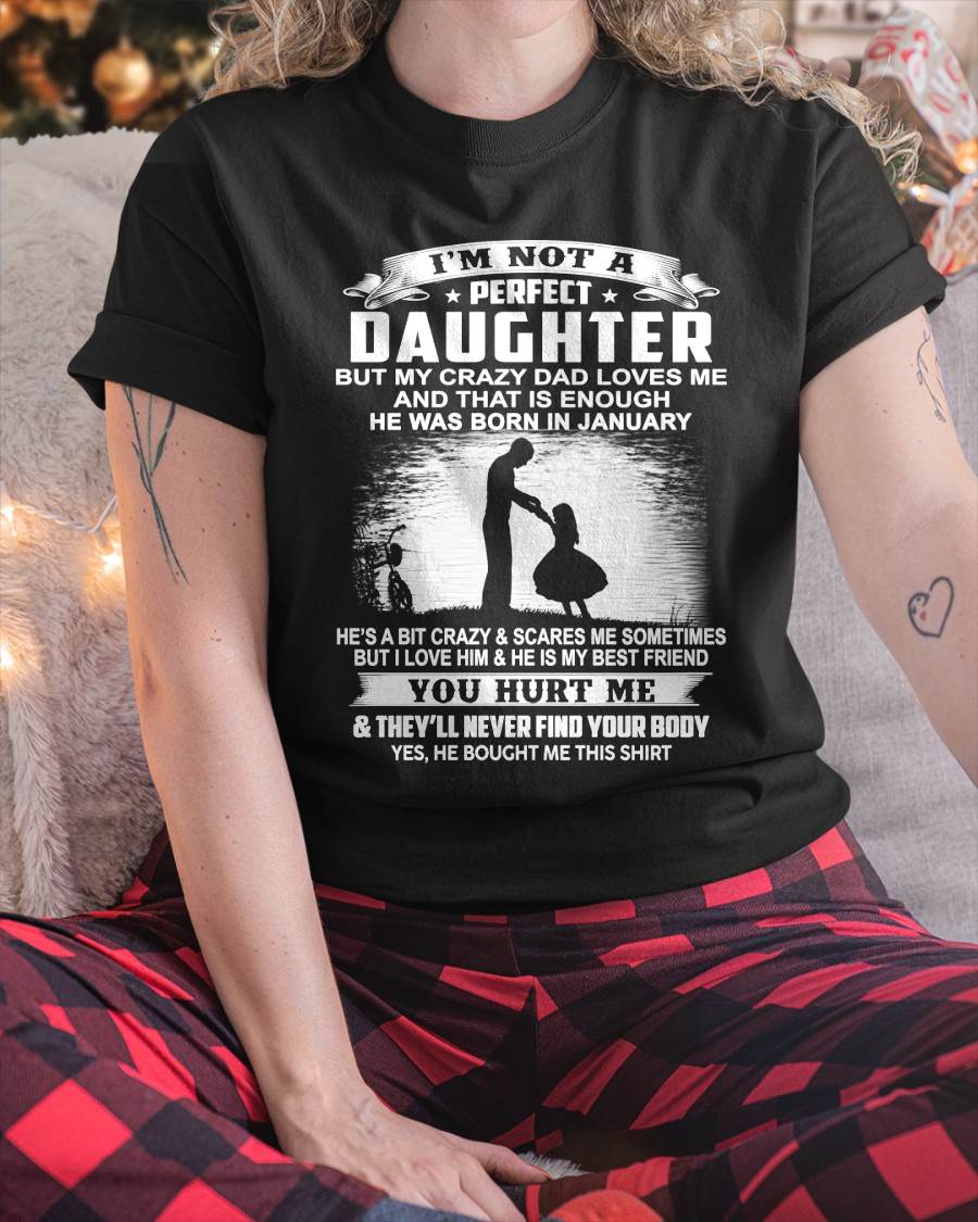 DAD BORN IN JANUARY AND DAUGHTER BEST FRIENDS - FROM DAD - TLEE01 (SKU2605-166-01)