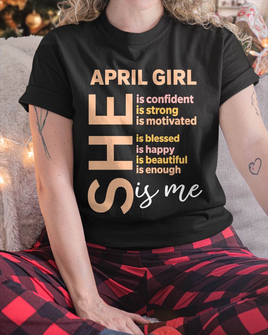 APRIL GIRL - SELF LOVE TYPOGRAPHY - FOR WOMEN - TLEE04 (SKU2606-255-04)