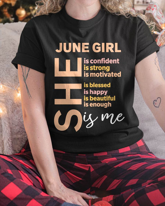 JUNE GIRL - SELF LOVE TYPOGRAPHY - FOR WOMEN - TLEE06 (SKU2606-255-06)